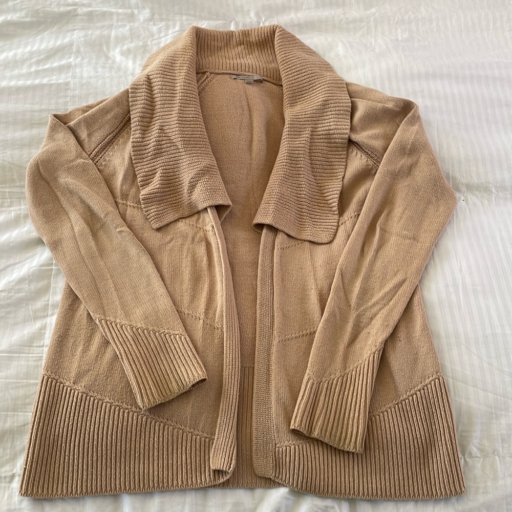 GAP Open front cotton knit cardigan size Small